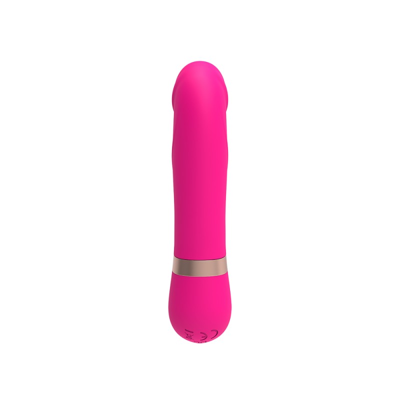 Перезаряжаемый розовый мультискоростной вибратор Dildo Vibe. Артикул: IXI61603