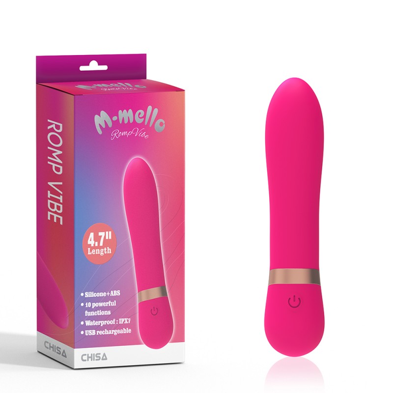 Перезаряжаемый розовый мультискоростной вибратор Romp Vibe. Артикул: IXI61604