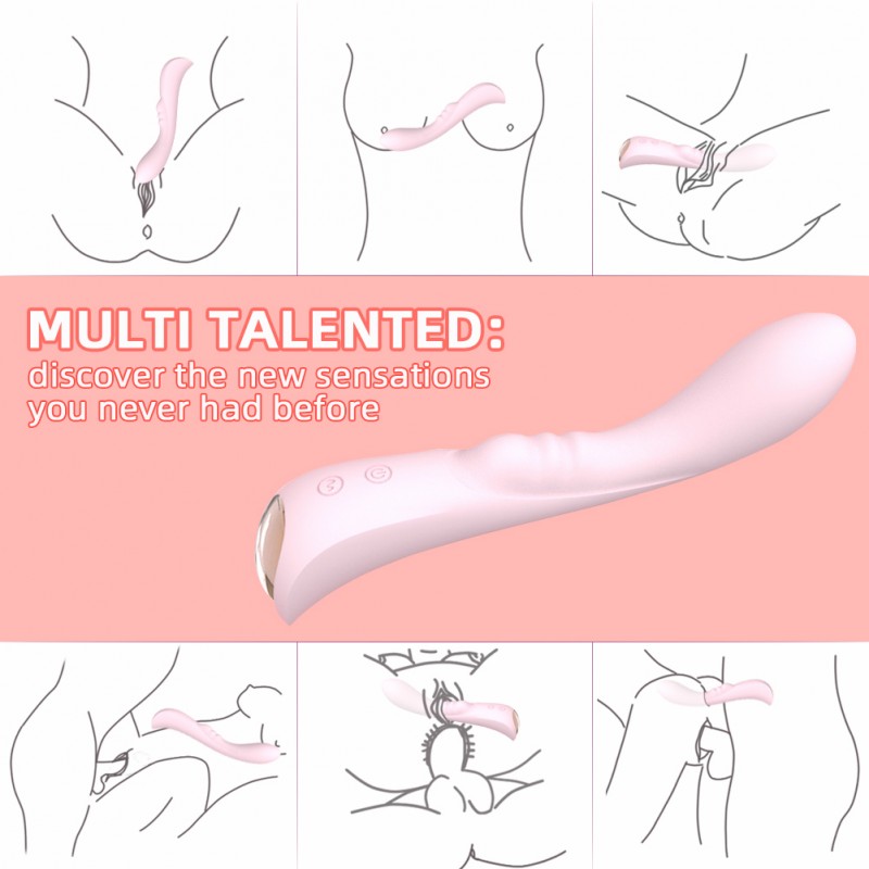 Вибратор для женщин изящной формы G-spot Arouse Pink. Артикул: IXI61605