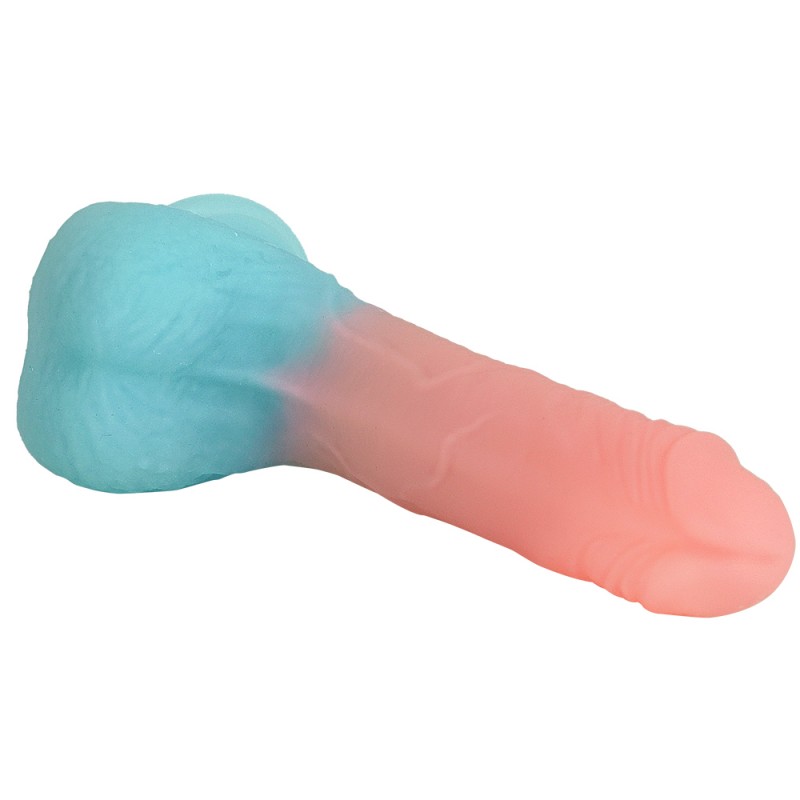 Светящийся цветной фаллоимитатор на присоске Mr Gentle. Артикул: IXI61628