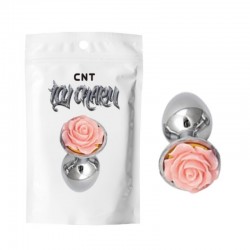 Butt Plug with Pink Rose Flirt Rose Metal Plug