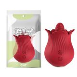 Vibration stimulator for women Rose Romance Blow Nub Red