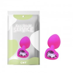 Purple Stone Silicone Anal Plug Love Rose Diamond Plug Small