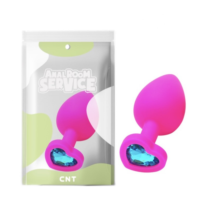Silicone Butt Plug with Blue Stone Love Rose Diamond Plug Large. Артикул: IXI61741