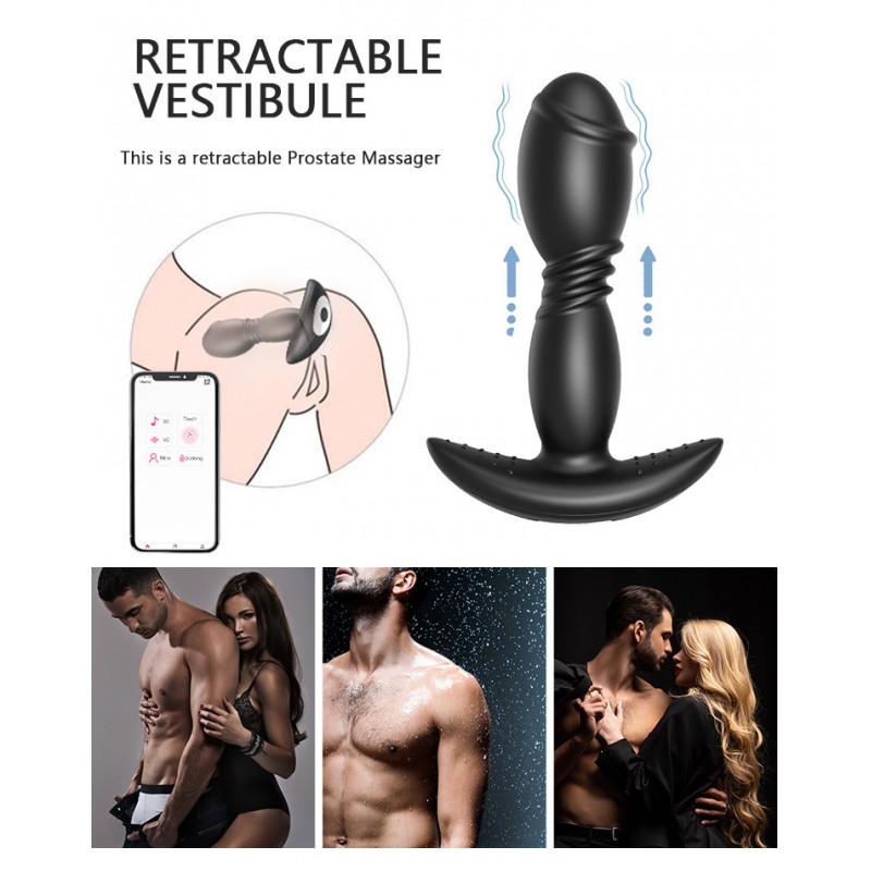 Массажер простаты для мужчин P-spot Thumper App Version Black. Артикул: IXI61761