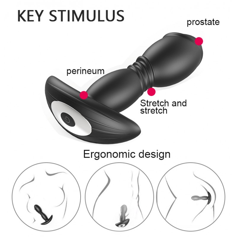 Массажер простаты для мужчин P-spot Thumper App Version Black. Артикул: IXI61761