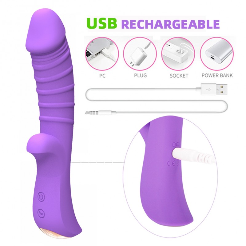 Стильный мультифункциональный виратор Sparkle G Purple. Артикул: IXI61808