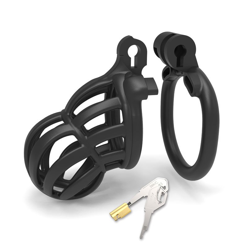 Клетка целомудрия для мужчин 3D Honeycomb Chastity Cage-H Bending Ring. Артикул: IXI61869