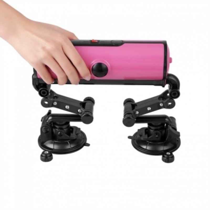 Cекс-машина розовая Double Suction Wireless Fucking Machine. Артикул: IXI61877