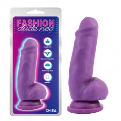 Dildo Suction Cup Dual Density Cock Dildo Purple 6.9