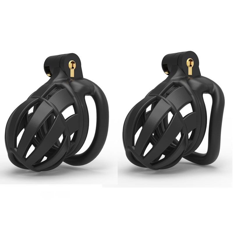 Клетка целомудрия для мужчин 3D Honeycomb Chastity Cage-E Bending Ring. Артикул: IXI61924