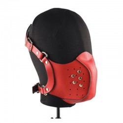 Bondage Fetish Mask Red