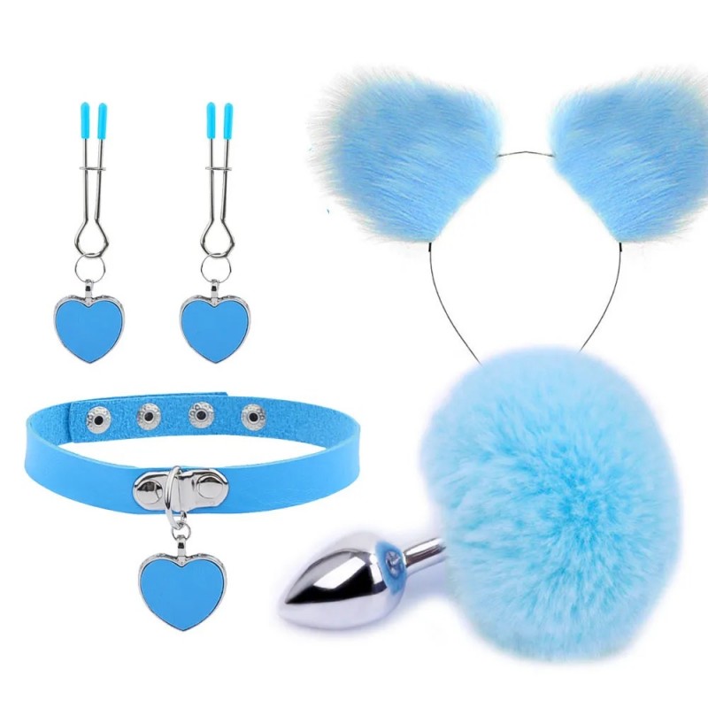Blue gentle bdsm set Fur Sexy Kit. Артикул: IXI61975