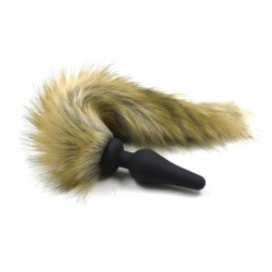 Butt Plug Brown Fluffy Tail Flirting Tail Wool