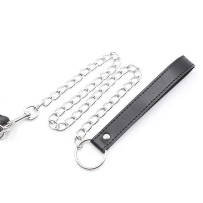 Кляп-трензель с цепным поводком Mouth Gag with Lead Role Play Horse Bridle Bondage. Артикул: IXI61986