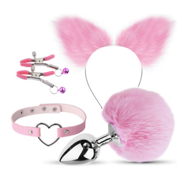 Набор для сексуальных игр для пар Bondage Toys Kit Pink. Артикул: IXI62002