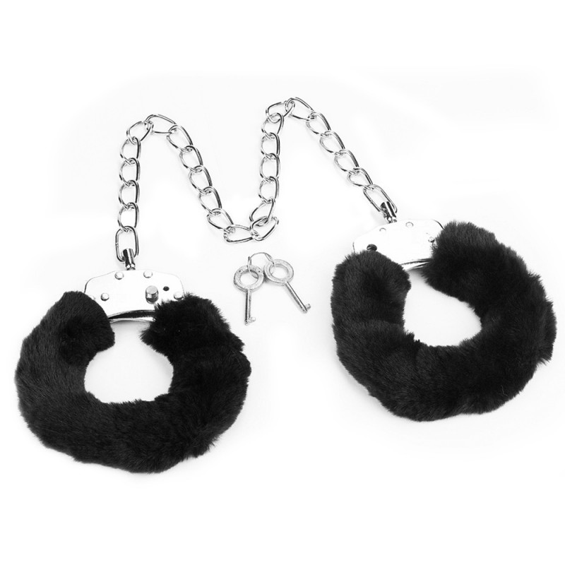 Black Fur Leg Cuffs Fetish Pleasure Fluffy Leg Cuffs. Артикул: IXI62009