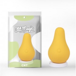 Vibration stimulator for women in the shape of a ripe pear Juicy Pear Yellow