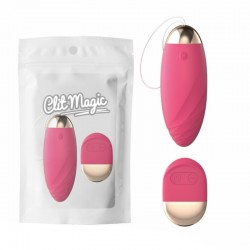 Vibrating bullet with control button Fun Explorer Love Egg Pink