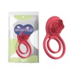 Erection ring with vibration stimulator Rose Dual Power Ring Red