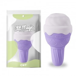 Vibration stimulator for women Ice Cream Wand Purple