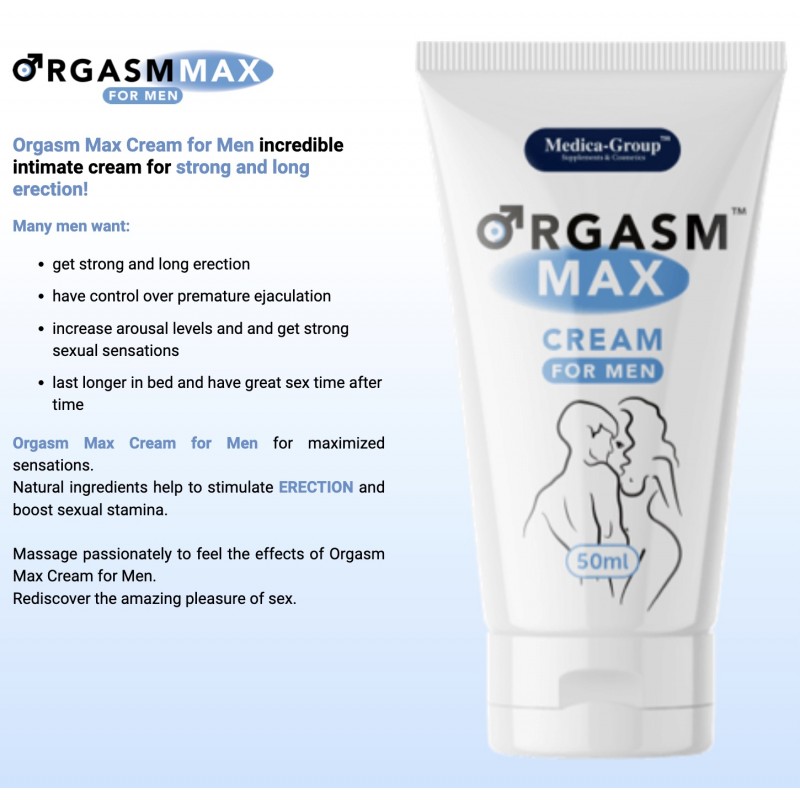 Крем для оргазма Orgasm Max Cream for Men, 50мл. Артикул: IXI62230
