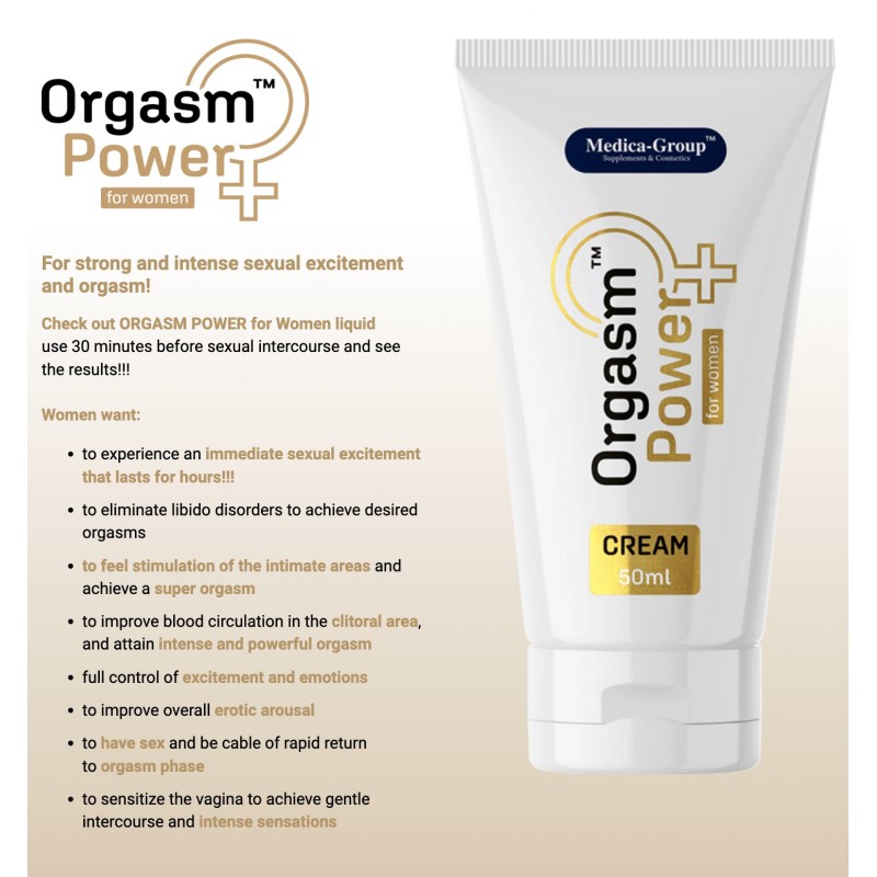 Крем для усиления ощущений Orgasm Power for Women Cream, 50мл. Артикул: IXI62242
