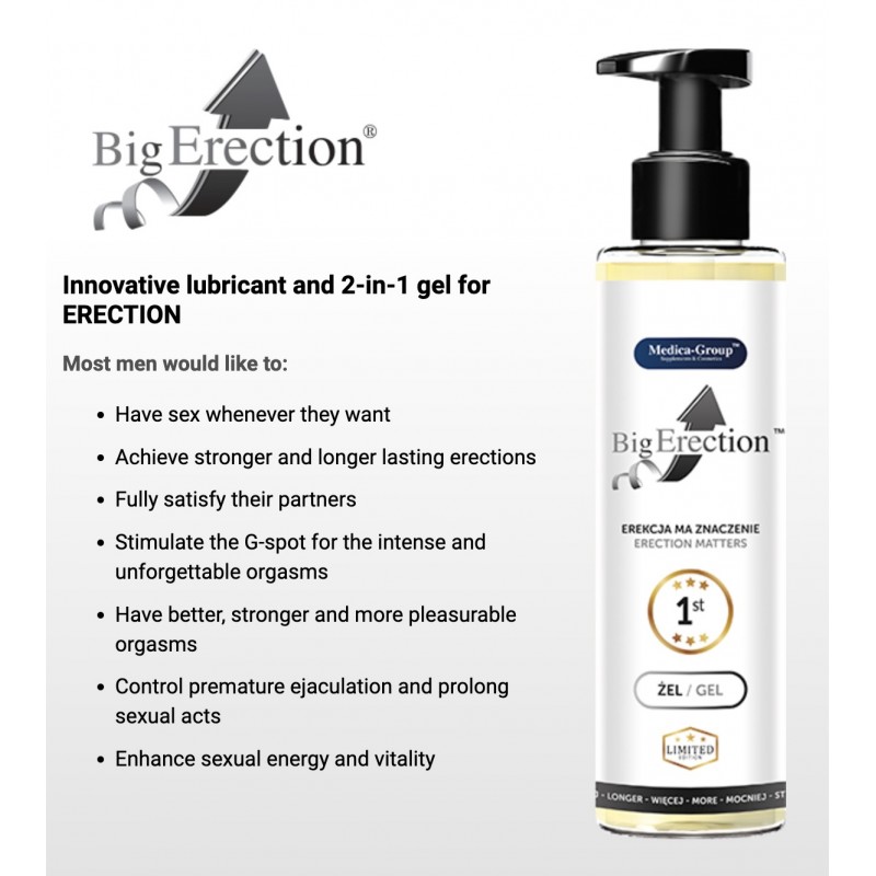 Гель для улучшения эрекции BigErection Gel, 150мл. Артикул: IXI62269