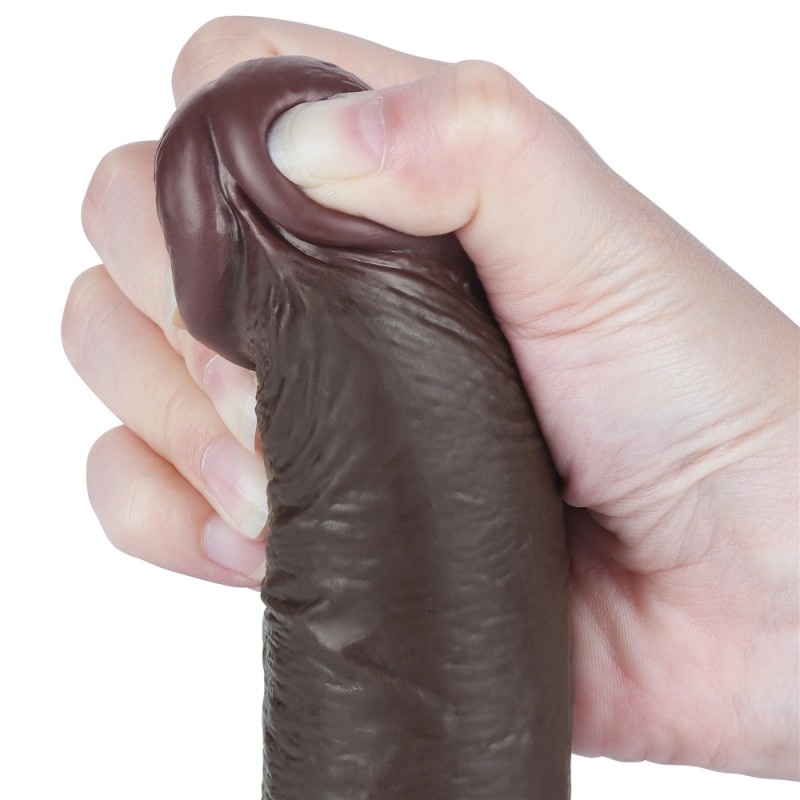 Фаллоимитаор на присоске Sliding Skin Dual Layer Dong Black 7.5. Артикул: IXI62299