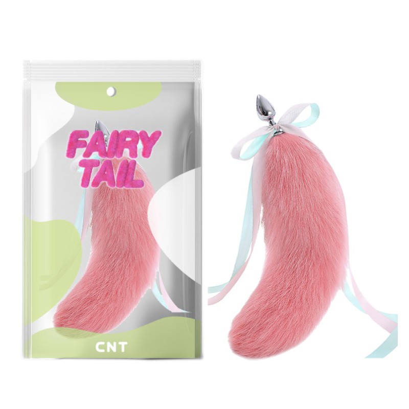 Анальная пробка с меховым хвостом Pink Agile Foxs Tail Plug 18.5. Артикул: IXI62315