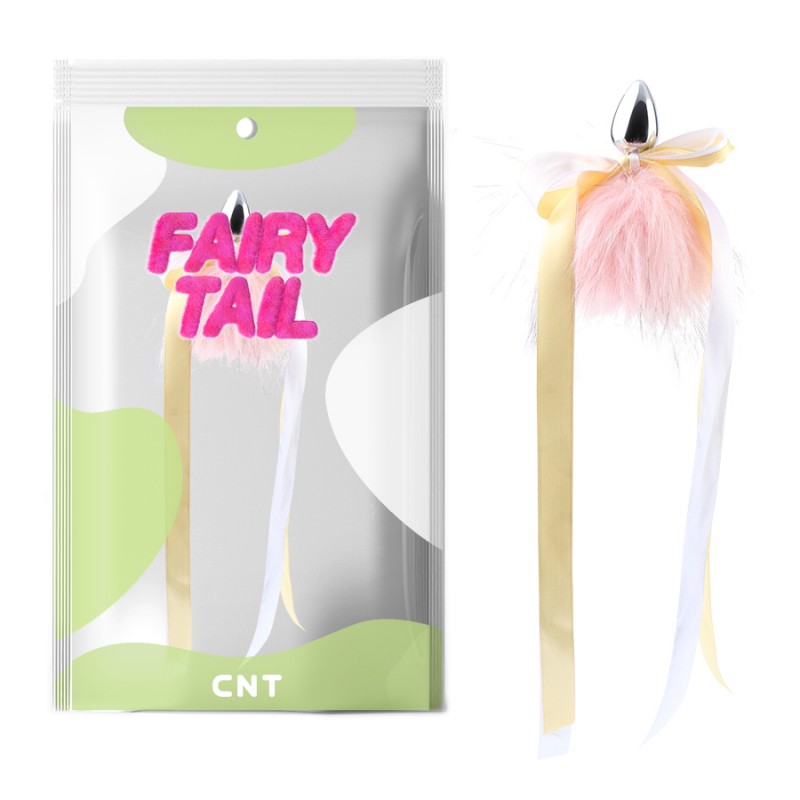 Butt Plug with Furry Tail Detachable Furry Metal Plug Pink. Артикул: IXI62325