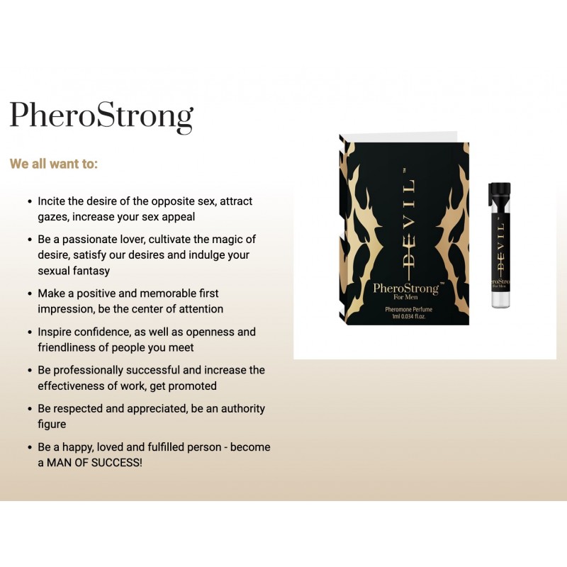 Духи с феромонами PheroStrong pheromone Devil for Men, 1мл. Артикул: IXI62331