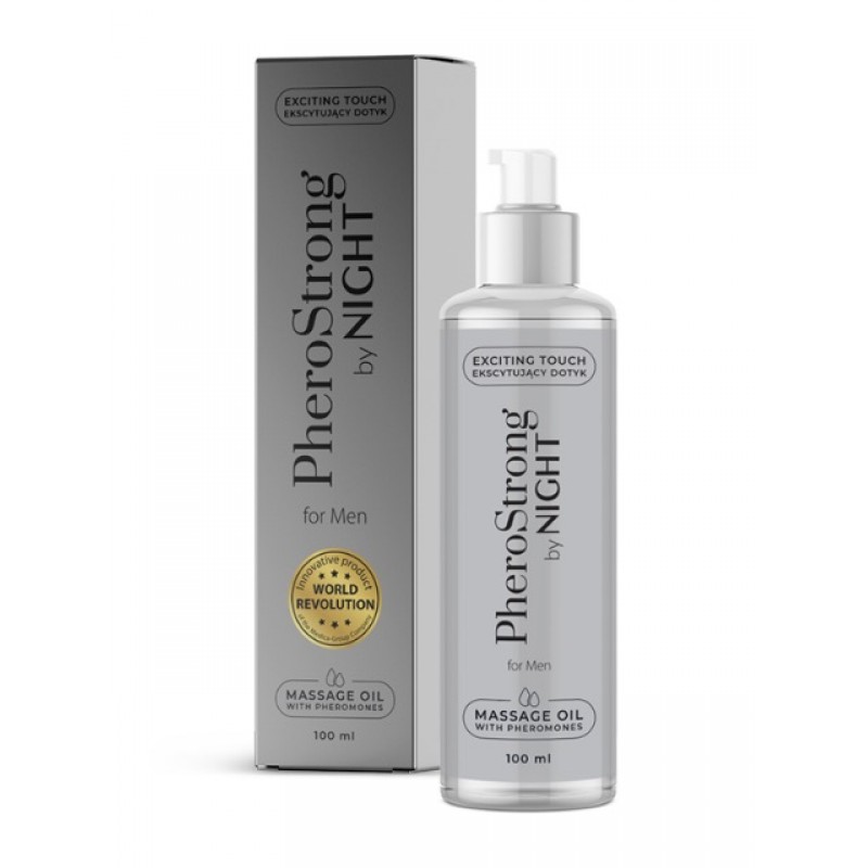 Массажное масло с феромонами PheroStrong By Night for Men Massage Oil, 100мл. Артикул: IXI62335