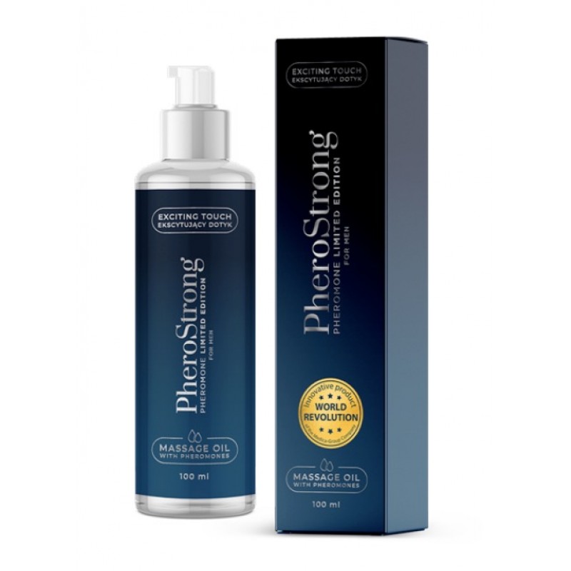 Массажное масло с феромонами PheroStrong Limited Edition for Men Massage Oil. Артикул: IXI62341
