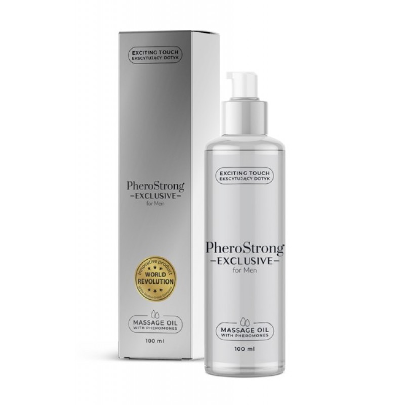 Массажное масло с феромонами PheroStrong Exclusive for Men Massage Oil, 100мл. Артикул: IXI62345