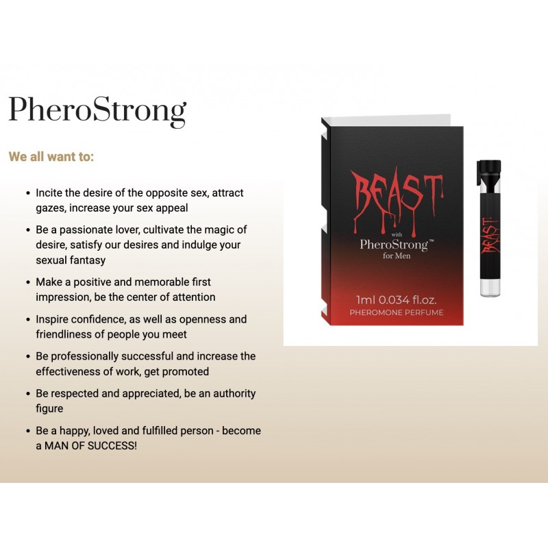 Духи с феромонами PheroStrong pheromone Beast for Men, 1мл. Артикул: IXI62347