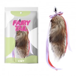      Fluffy Fox Tail Plug Brown 16.5