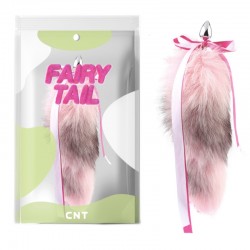      Detachable Fluffy Fox Tail Plug Pink 18.5   