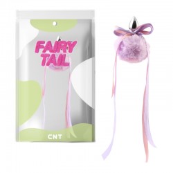 Анальная пробка с пушистым хвостом Cute Heart Fluffy Plug with Tail Purple&Pink по оптовой цене