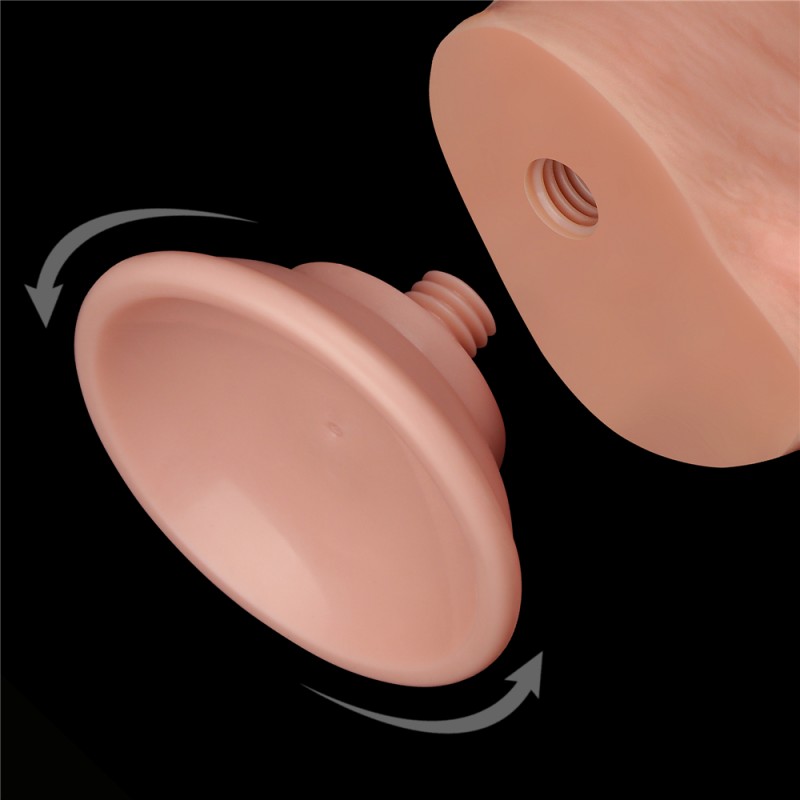 Фаллоимитатор с кожей на присоске Sliding Skin Dual Layer Dong Flesh 8.0. Артикул: IXI62366