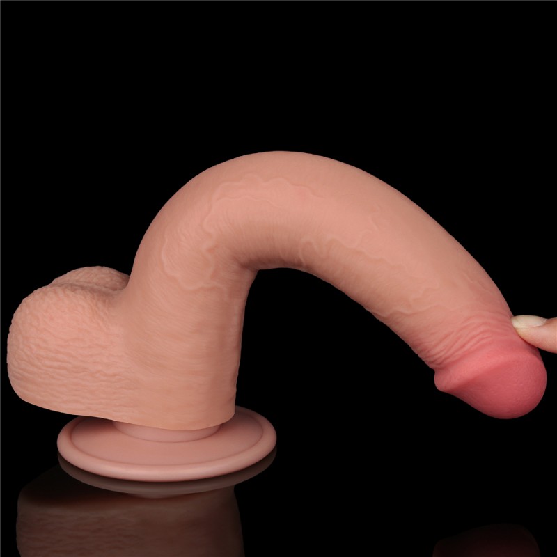 Фаллоимитатор с кожей на присоске Sliding Skin Dual Layer Dong Flesh 9.0. Артикул: IXI62370