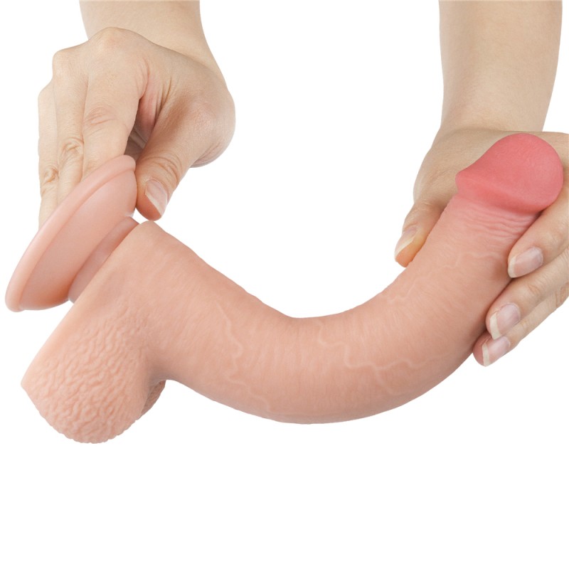 Фаллоимитатор с кожей на присоске Sliding Skin Dual Layer Dong Flesh 9.0. Артикул: IXI62370
