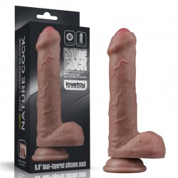    Dual Layered Silicone Cock 8.0