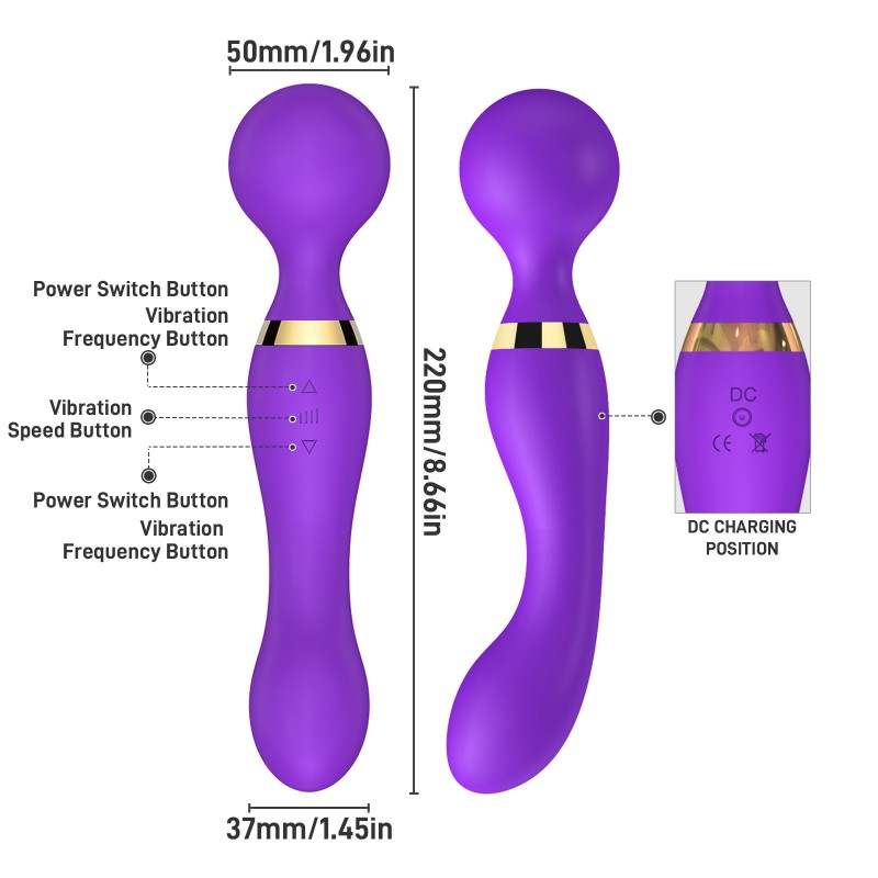 Клиторальный вибростимулятор Ultimate Pleasure Wand Purple. Артикул: IXI62405