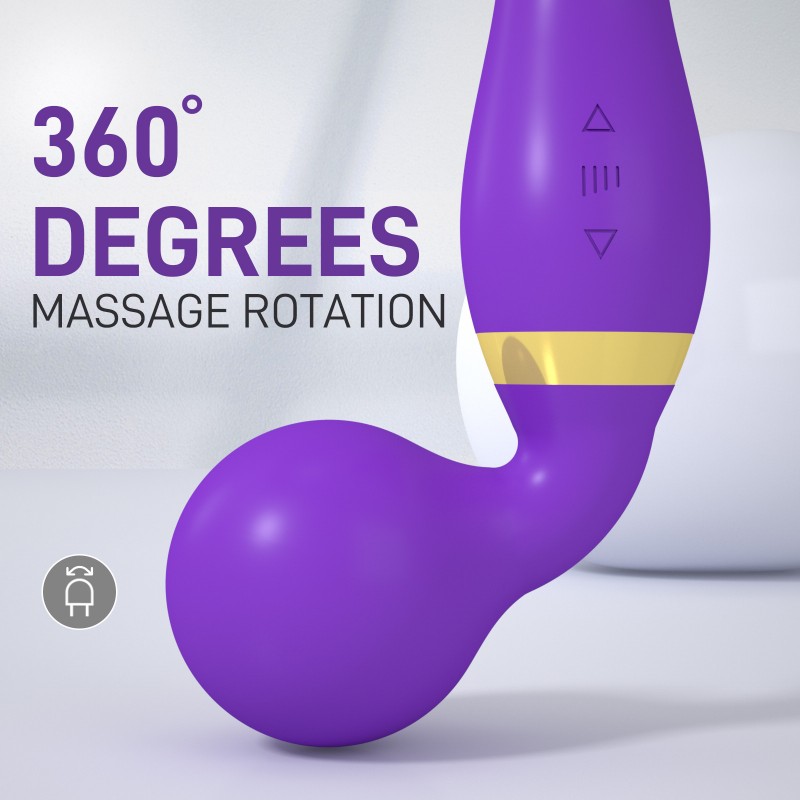 Клиторальный вибростимулятор Ultimate Pleasure Wand Purple. Артикул: IXI62405