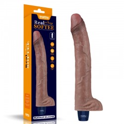   Real Softee Rechargeable Silicone Vibrating Dildo 11.0