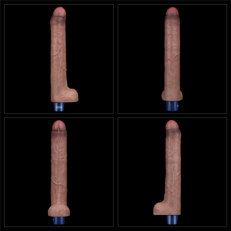 Мультискоростной вибратор Real Softee Rechargeable Silicone Vibrating Dildo 10.5. Артикул: IXI62410