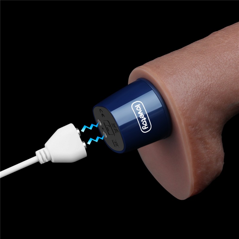 Мультискоростной вибратор Real Softee Rechargeable Silicone Vibrating Dildo 10.5. Артикул: IXI62410