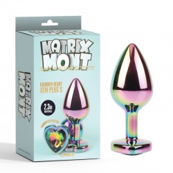   Matrix Mont Rainbow Heart Gem Plug Small   