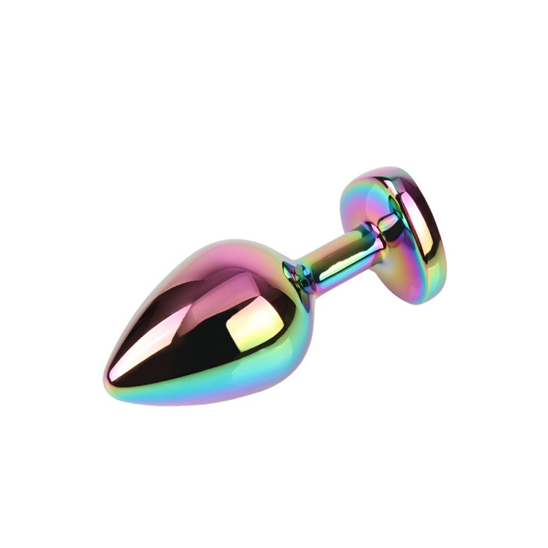 Анальная пробка Matrix Mont Rainbow Heart Gem Plug Medium. Артикул: IXI62433
